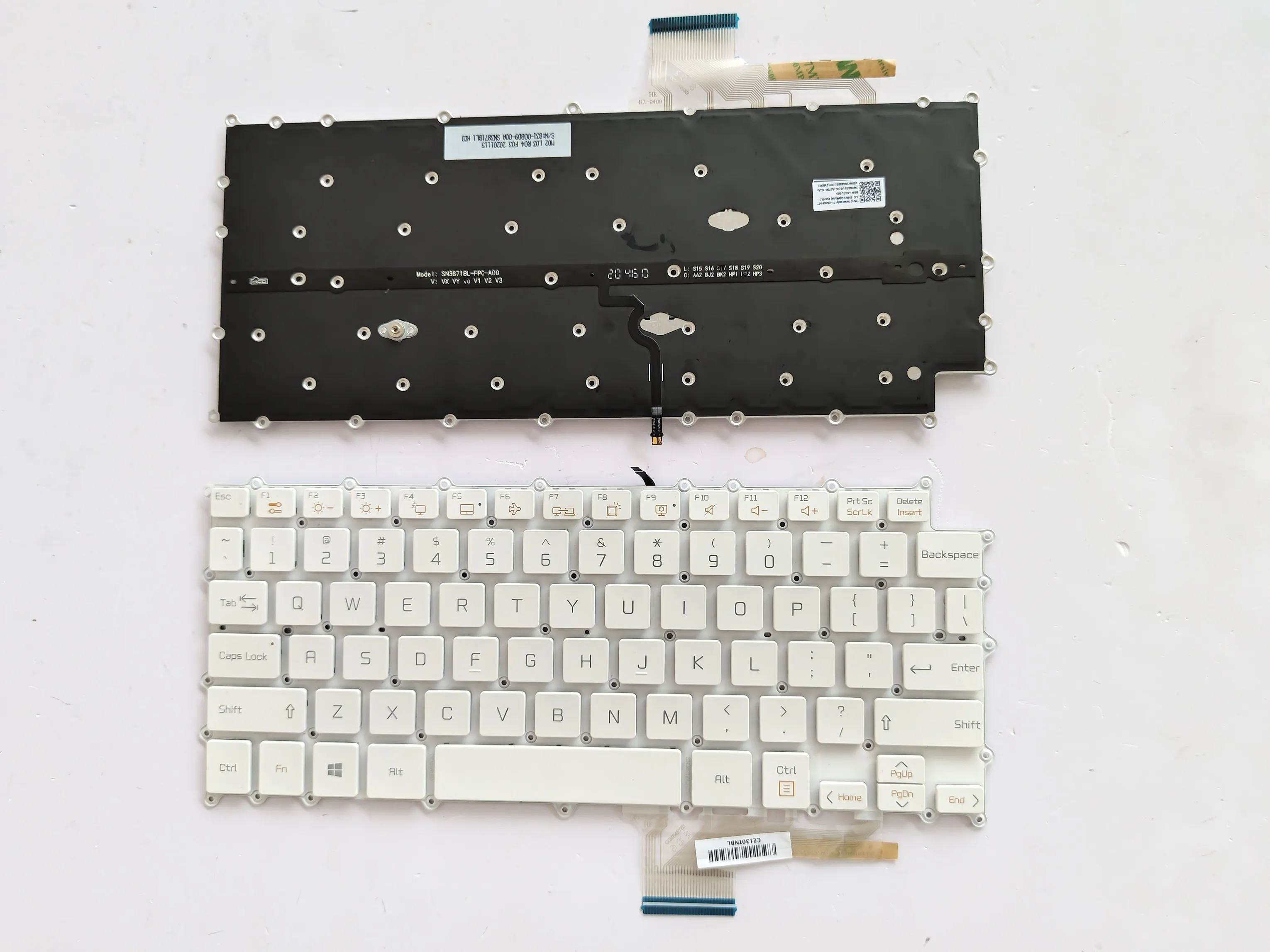 Picture of Laptop US keyboard forNew Replacement Keyboard Laptop For LG 13U70Q WHITE Backlit US US Layout
